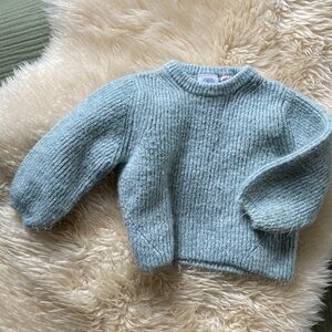 Zara chunky baby girl Sweater - Soft mint green 9-12 month